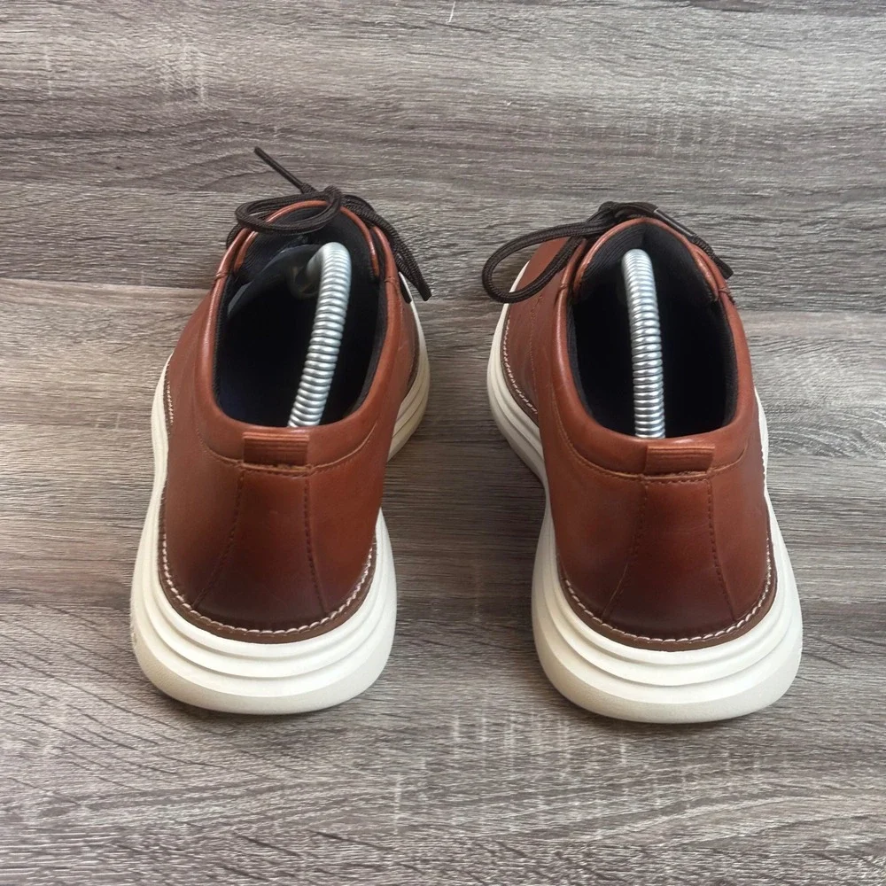 Cole Haan Grand+ Ultra Oxford Dress Shoes Mens 8 British Tan Leather NEW
